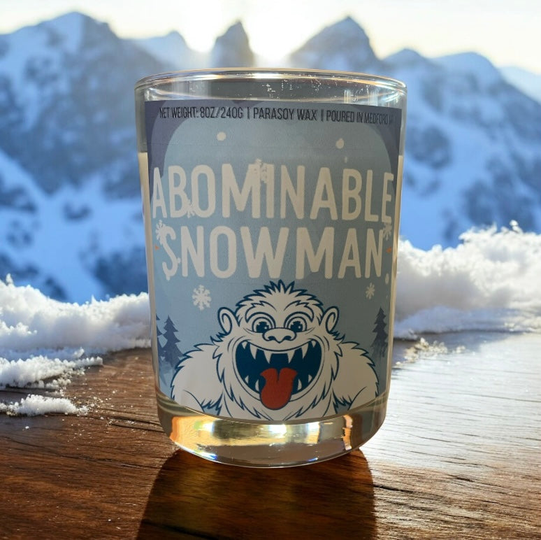 Abominable Snowman 8oz Jar Candle