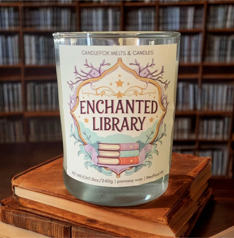 Enchanted Library 8oz Jar Candle