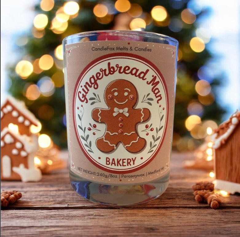 Gingerbread Man Bakery 8oz Jar Candle