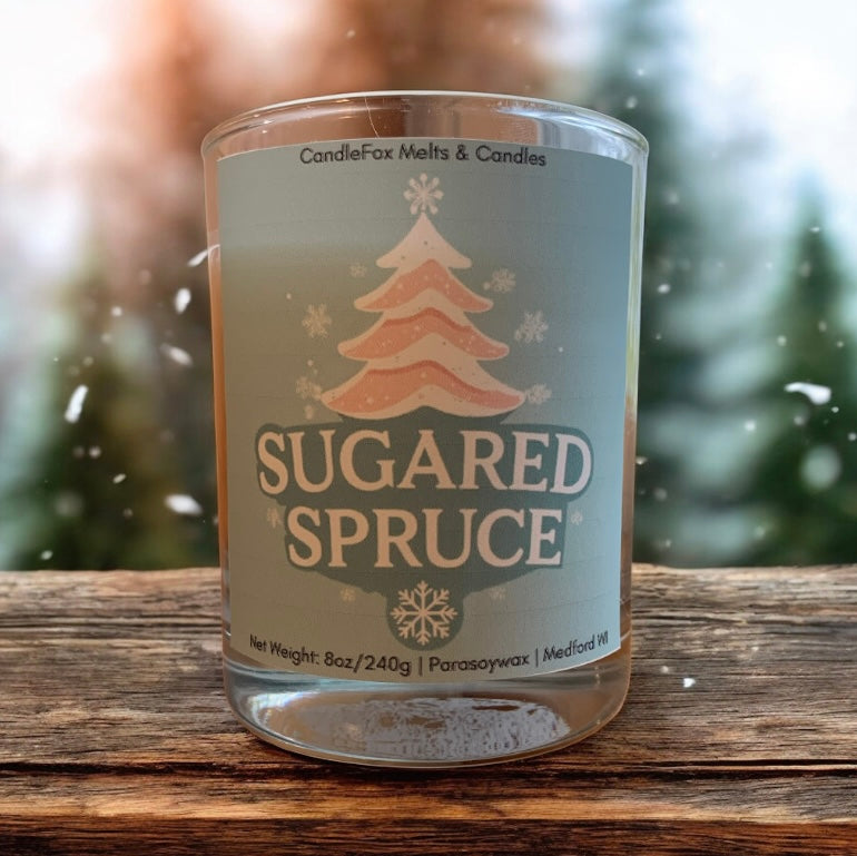 Sugared Spruce 8oz Jar Candle