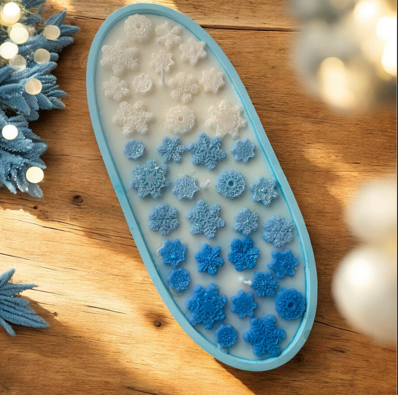 Let it Snow Dough Bowl Candle