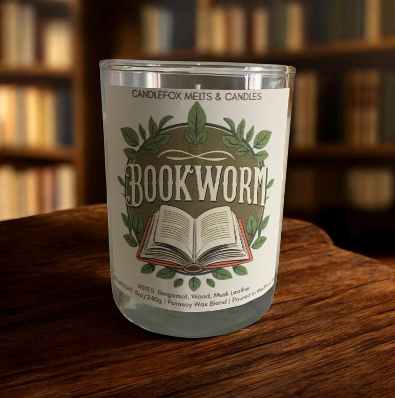 Bookworm 8oz Jar Candle