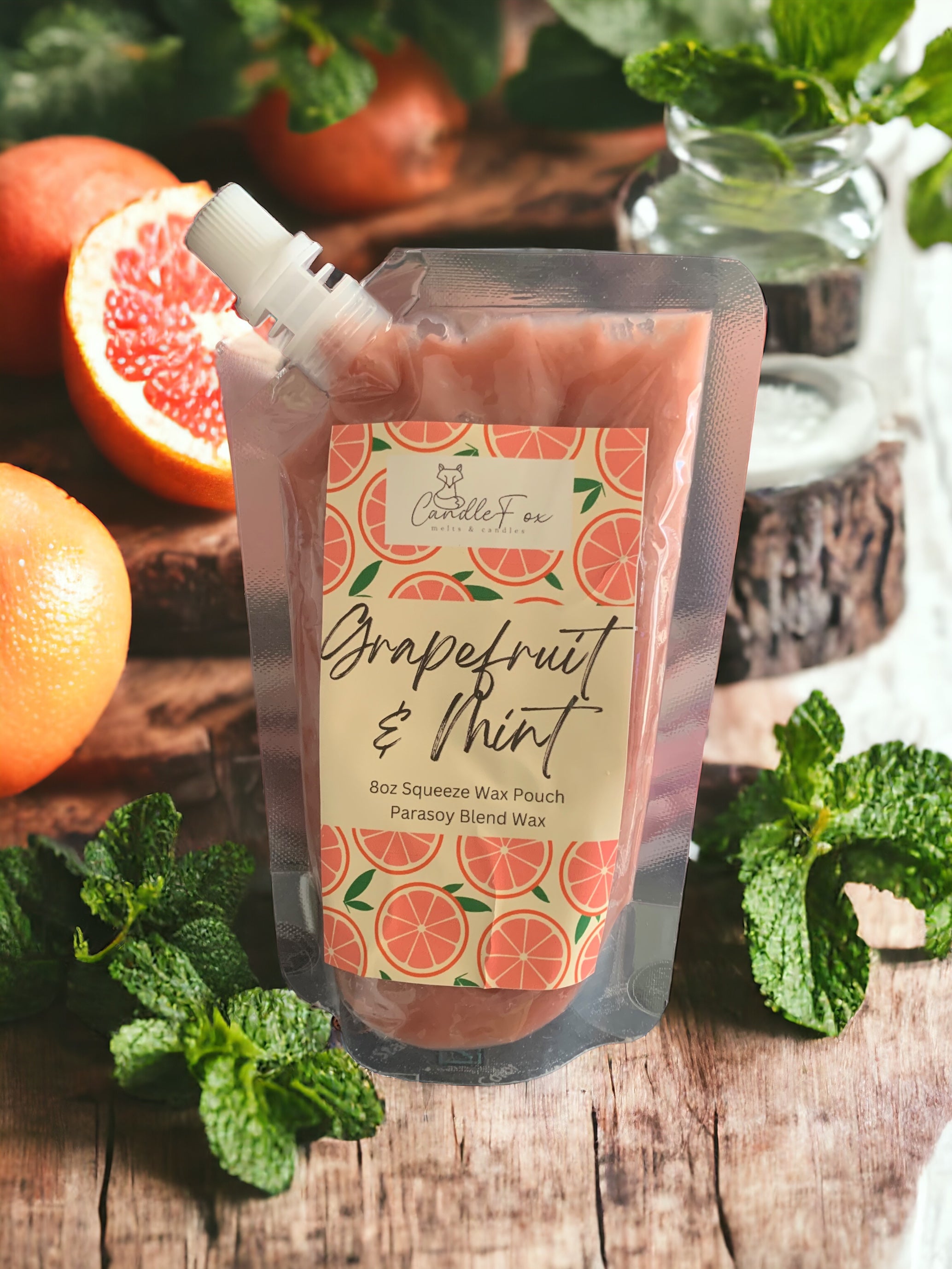 Grapefruit & Mint 8oz Squeeze Wax Melt