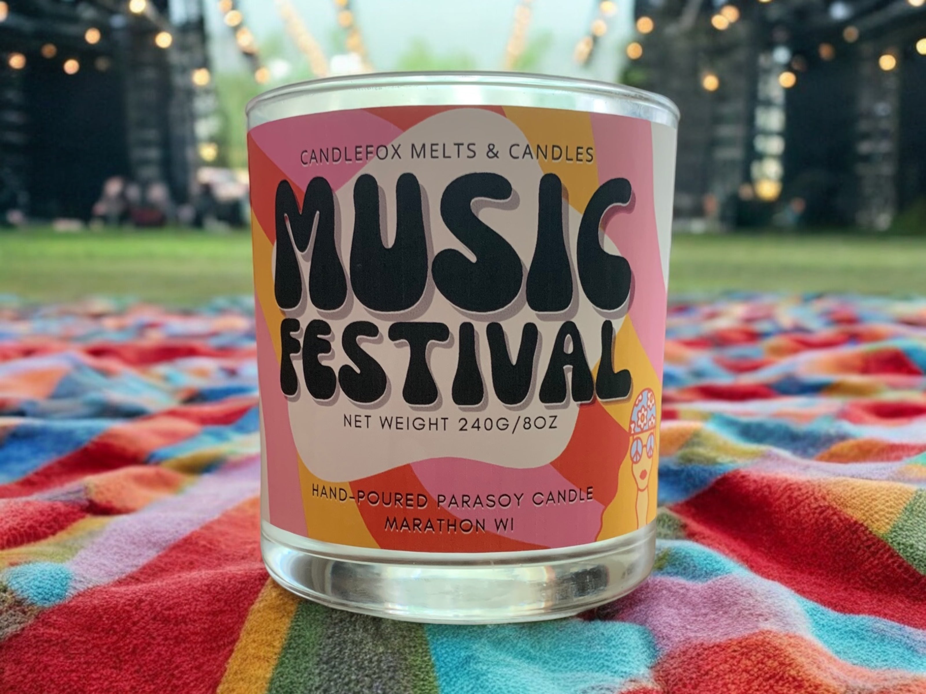 Music Festival 8oz Jar Candle