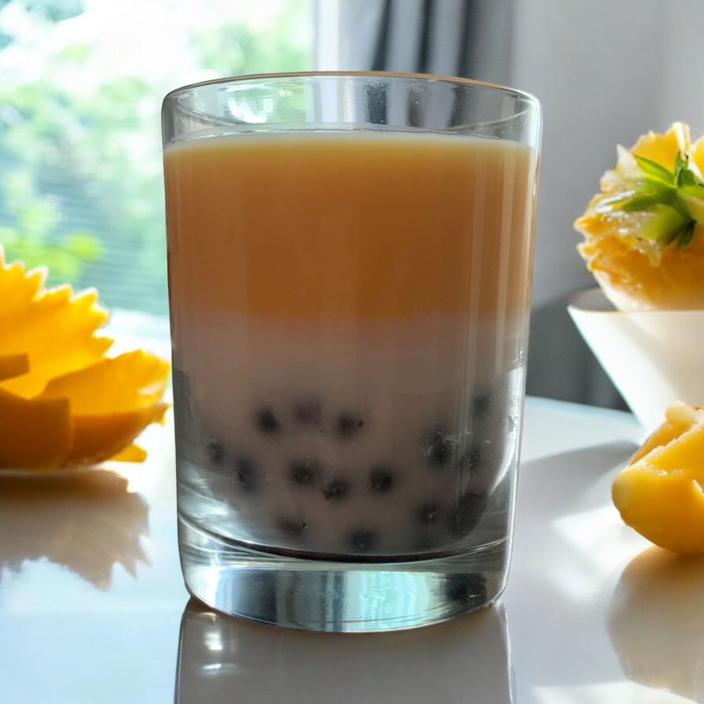 Mango Coconut Milk Bubble Tea 8oz Candle