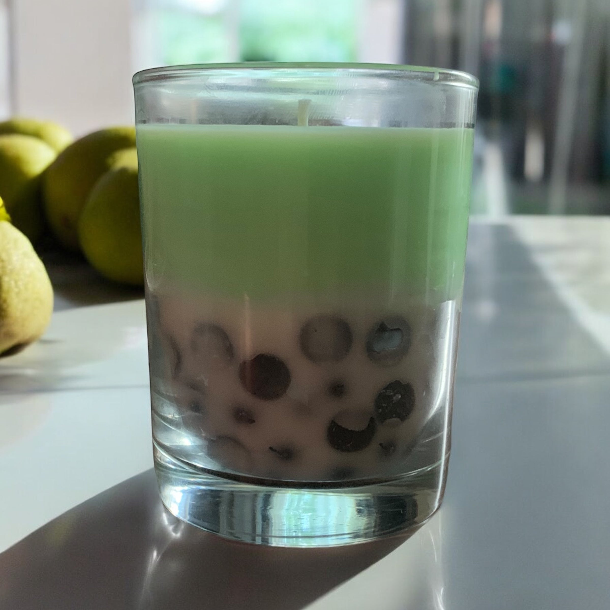 Honeydew Milk Bubble Tea 8oz Candle