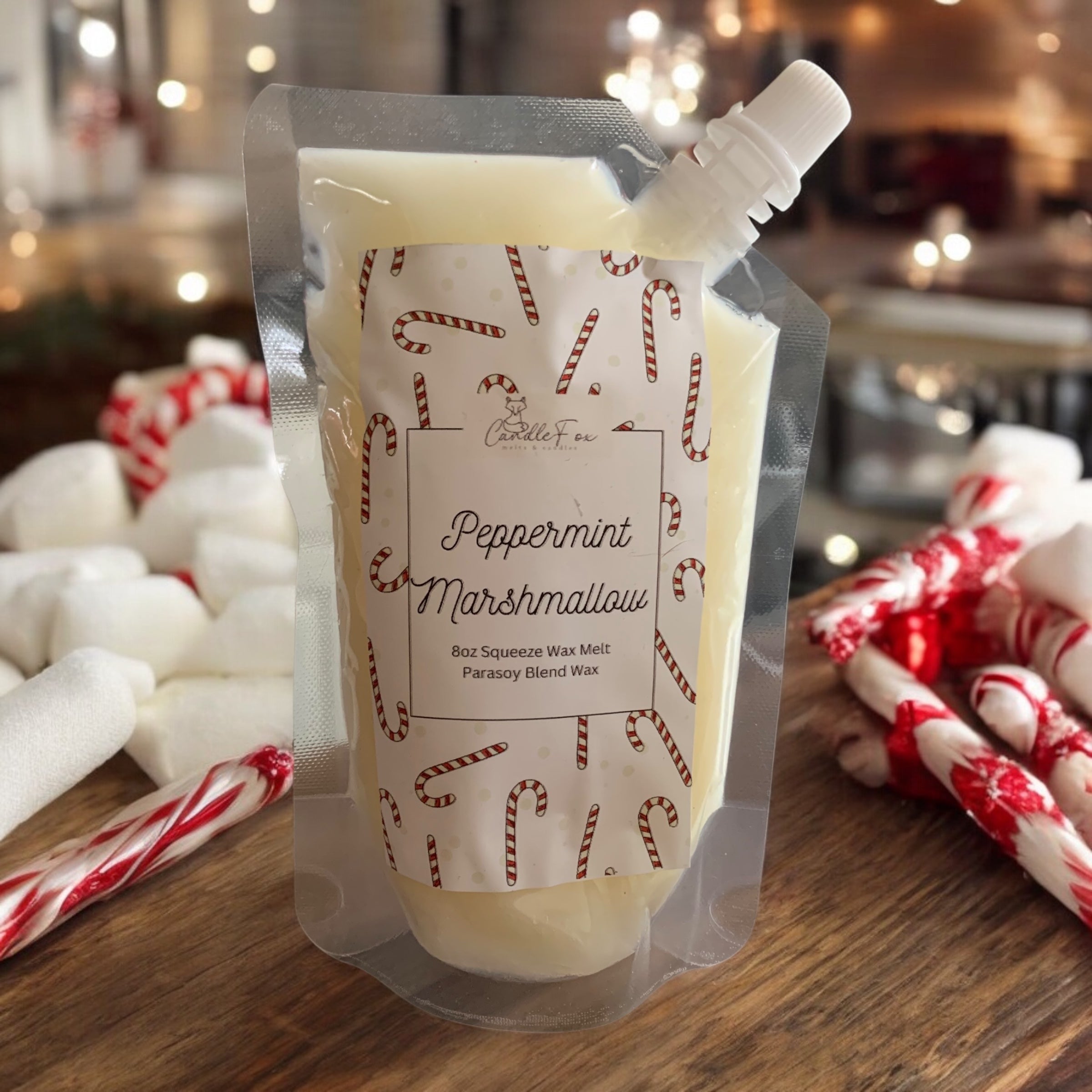 Peppermint Marshmallow 8oz Squeeze Wax