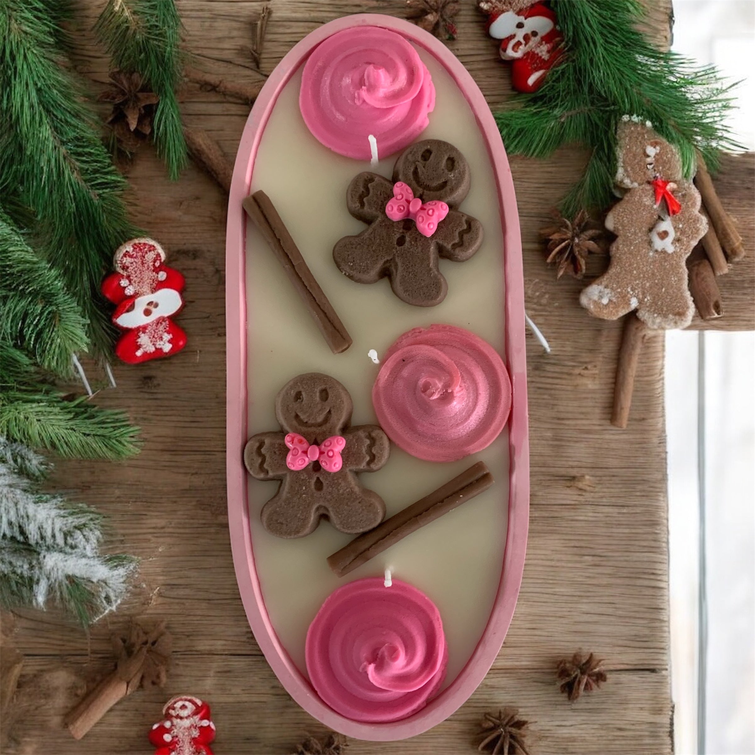 Christmas Bakery Dough Bowl Candle